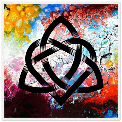 Abstract Celtic Design – Contemporary Irish Knotwork Framed Print – room setting display | Buy Irish Art