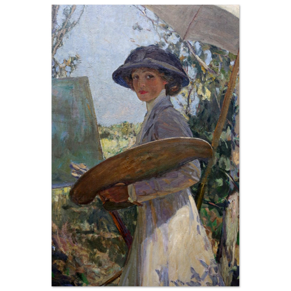 Mrs Lavery Sketching (1910) by Sir John Lavery, unframed art print, 60x90 cm