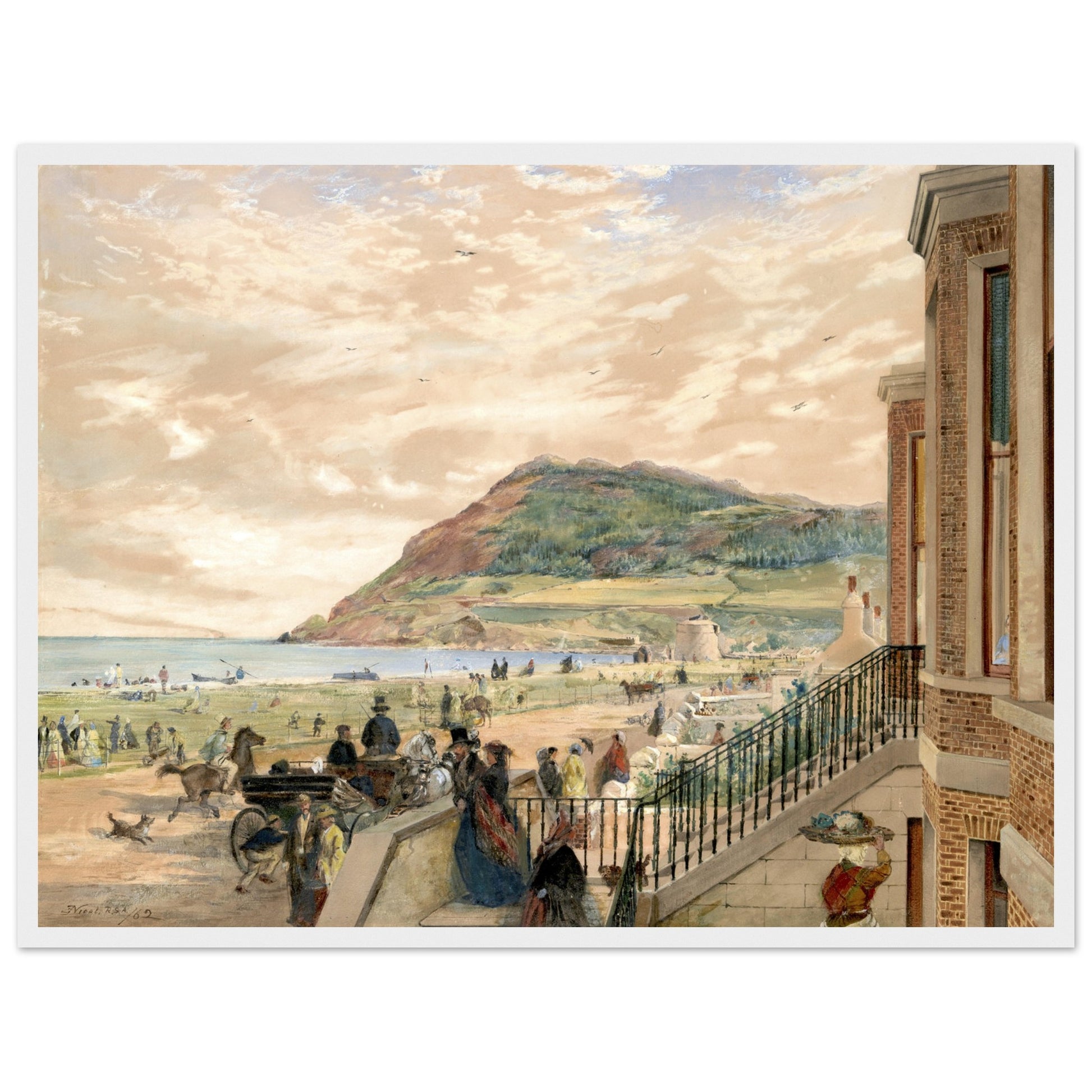 The Seafront at Bray by Erskine Nicol – Irish Art Print – view 13 | Buy Irish Art