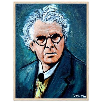 William Butler Yeats Irish Writer Framed Wall Art Print – room setting display | Buy Irish Art