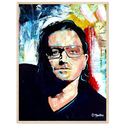 Vibrant Bono U2 Framed Wall Art Print – view 17 | Buy Irish Art