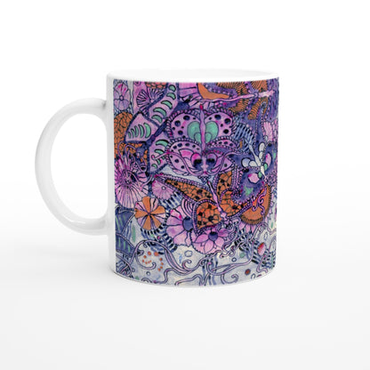 Butterfly Textile Design Mug by Harry Clarke – Irish gift ceramic mug | Buy Irish Art