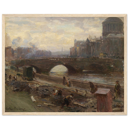 The Four Courts, Dublin by Walter Osborne Art Print 40x50 cm / 16x20″ – room setting display | Buy Irish Art