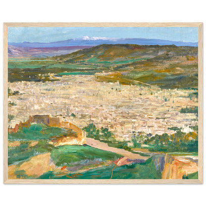 A View of Fez by John Lavery Art Print 40x50 cm / 16x20″ – room setting display | Buy Irish Art