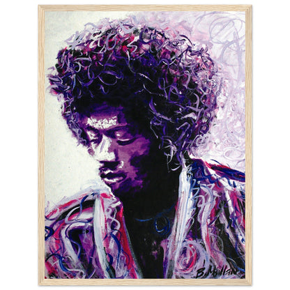Jimi Hendrix Purple Haze Framed Wall Art Print by Irish Artist – view 13 | Buy Irish Art