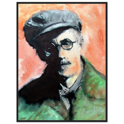 James Joyce Framed Art Print by Irish Artist – room setting display | Buy Irish Art