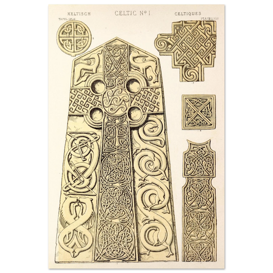 Celtic No.1 by Owen Jones – Exquisite Reproduction Print – framed print close-up | Buy Irish Art