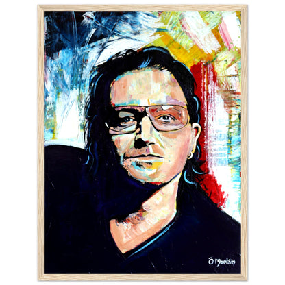 Vibrant Bono U2 Framed Wall Art Print – view 14 | Buy Irish Art