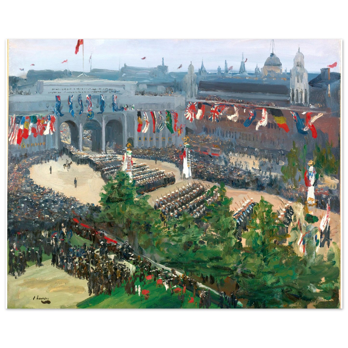 Admiralty Arch Victory Parade (1919) John Lavery Print 40x50 cm / 16x20″ – view 11 | Buy Irish Art