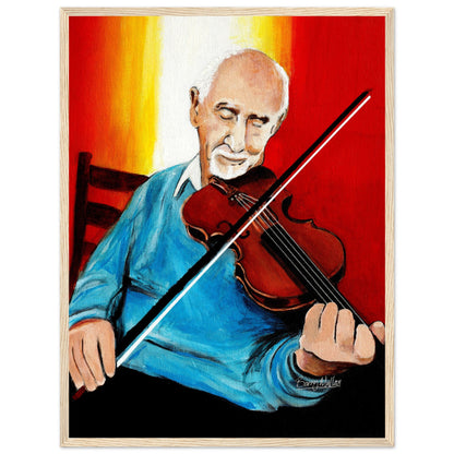 Polkas in the Parlour - Johnny Joe's Cushendall Framed Wall Art Print – size comparison view | Buy Irish Art