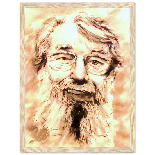 Ronnie Drew Framed Art Print The Dubliners by Irish Artist – framed print close-up | Buy Irish Art