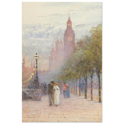 Houses of Parliament and Westminster by Irish Artist Rose Barton Museum Quality Art Print – Irish wall art print | Buy Irish Art