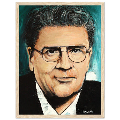 John Hume - Portrait of Peace - Framed Wall Art Print by Irish Artist – detail view | Buy Irish Art