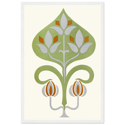 Combination of Broken Colours of Green, Blue, and Orange; Harmony of Contrast- Framed Art Print by James Ward – size comparison view | Buy Irish Art