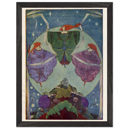 Harry Clarke Art Print – Andersen's Fairy Tales (1933) – “They Danced with Shawls” | Museum-Quality Framed Reproduction – room setting display | Buy Irish Art