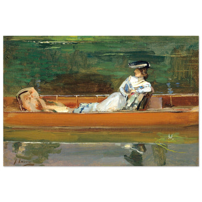 Summertime by Irish Artist Sir John Lavery Art Print – framed print close-up | Buy Irish Art