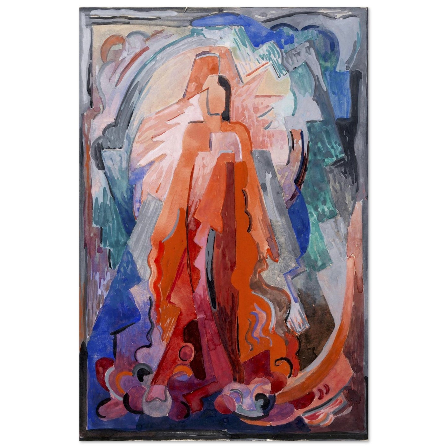 I Have Trodden the Winepress Alone – Irish Art Print by Mainie Jellett – view 23 | Buy Irish Art