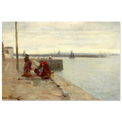 Women on a Galway Quayside by Irish Artist Walter Frederick Osborne Art Print – view 11 | Buy Irish Art