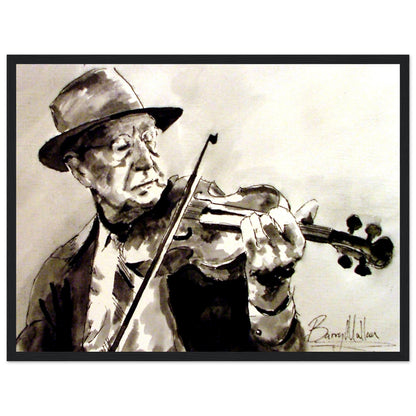 Old Irish Traditional Fiddle Player – Gallery Edition Irish Art Print – view 11 | Buy Irish Art