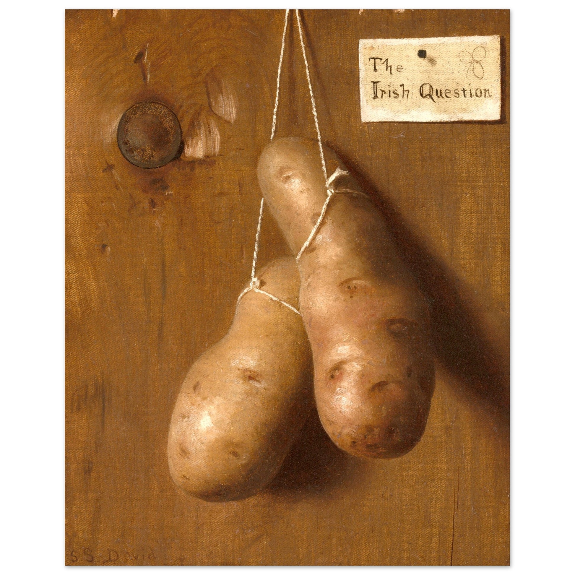 The Irish Question by De Scott Evans Art Print 40x50 cm / 16x20″ – size comparison view | Buy Irish Art