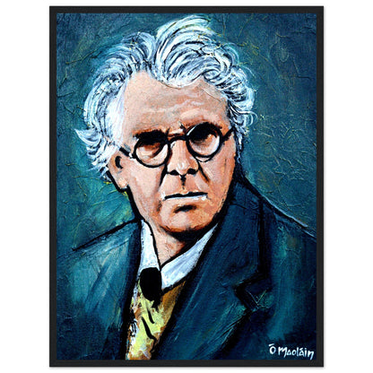 William Butler Yeats Irish Writer Framed Wall Art Print – detail view | Buy Irish Art