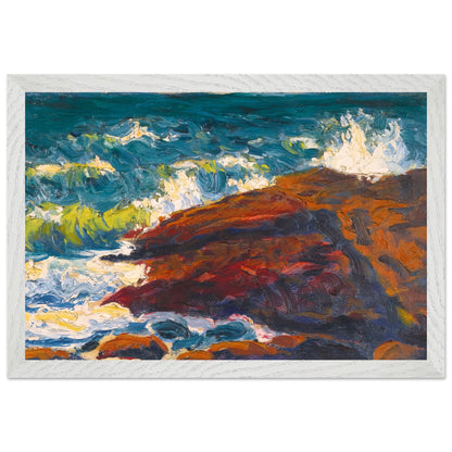 Seascape by Irish Artist Roderic O'Conor Art Print – size comparison view | Buy Irish Art