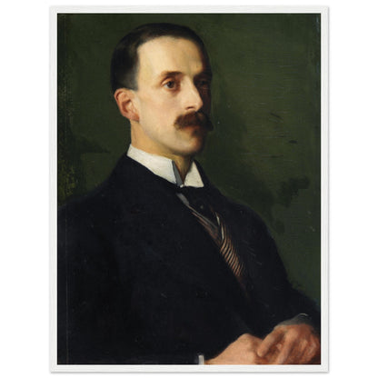 Portrait of Sir Hugh Lane (1865-1915), Director of the National Gallery of Ireland 1914-1915 by Sarah Cecilia Harrison Framed Print – size comparison view | Buy Irish Art