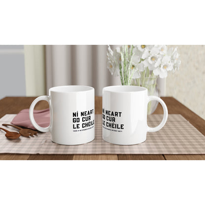 Ní neart go cur le chéile  Mug – detail view | Buy Irish Art