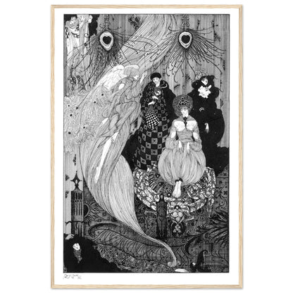 Down to the Central Earth, his Proper Scene - Framed Print by Harry Clarke  Description: – size comparison view | Buy Irish Art