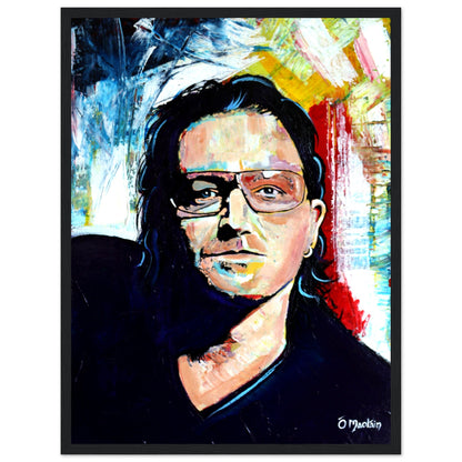 Vibrant Bono U2 Framed Wall Art Print – view 15 | Buy Irish Art