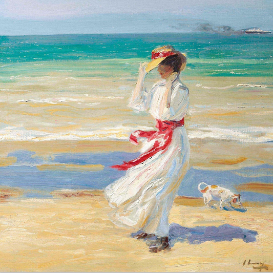 A Windy Day - John Lavery Art Print 40x50 cm / 16x20″ – Irish wall art print | Buy Irish Art