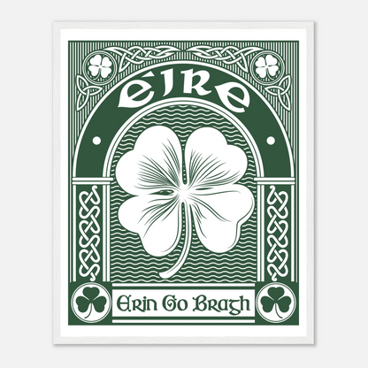 Erin Go Bragh Framed Art Print  40x50 cm / 16x20″ – framed print close-up | Buy Irish Art