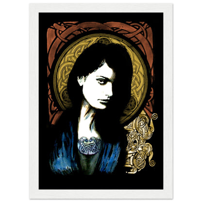 Celtic Goddess Framed Art Print – room setting display | Buy Irish Art