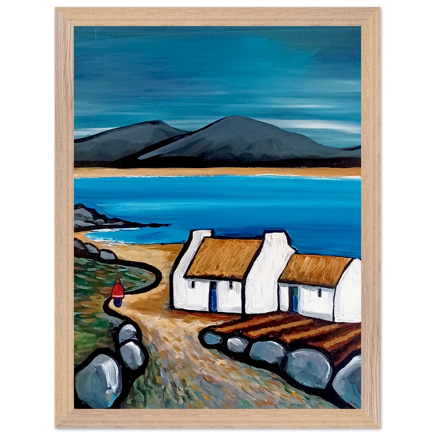 Connemara Lakes Cottage – Irish Landscape Fine Art Print by Ó Maoláin – view 7 | Buy Irish Art