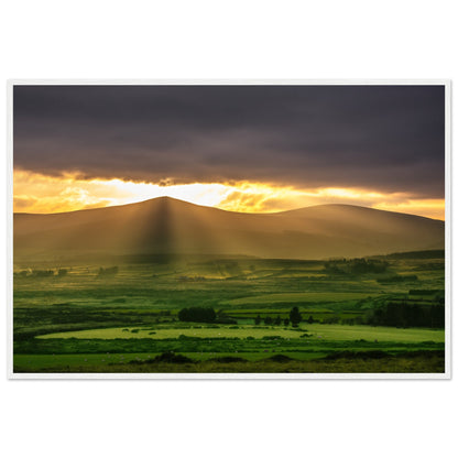 Sugarloaf, Wicklow Ireland, Irish landscape Photography Prints Framed Photographic Print – framed print close-up | Buy Irish Art