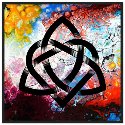 Abstract Celtic Design – Contemporary Irish Knotwork Framed Print – framed print close-up | Buy Irish Art