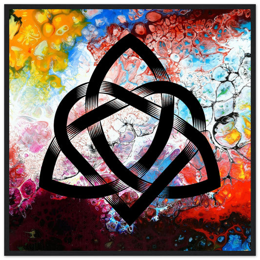 Abstract Celtic Design – Contemporary Irish Knotwork Framed Print – framed print close-up | Buy Irish Art