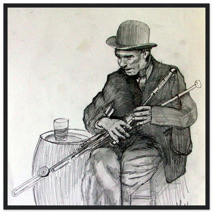 Uilleann Piper Framed Art Print – view 6 | Buy Irish Art