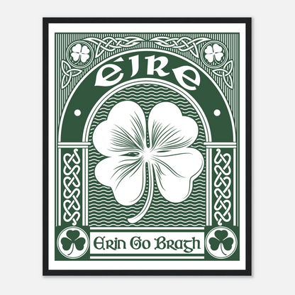 Erin Go Bragh Framed Art Print  40x50 cm / 16x20″ – Irish wall art print | Buy Irish Art