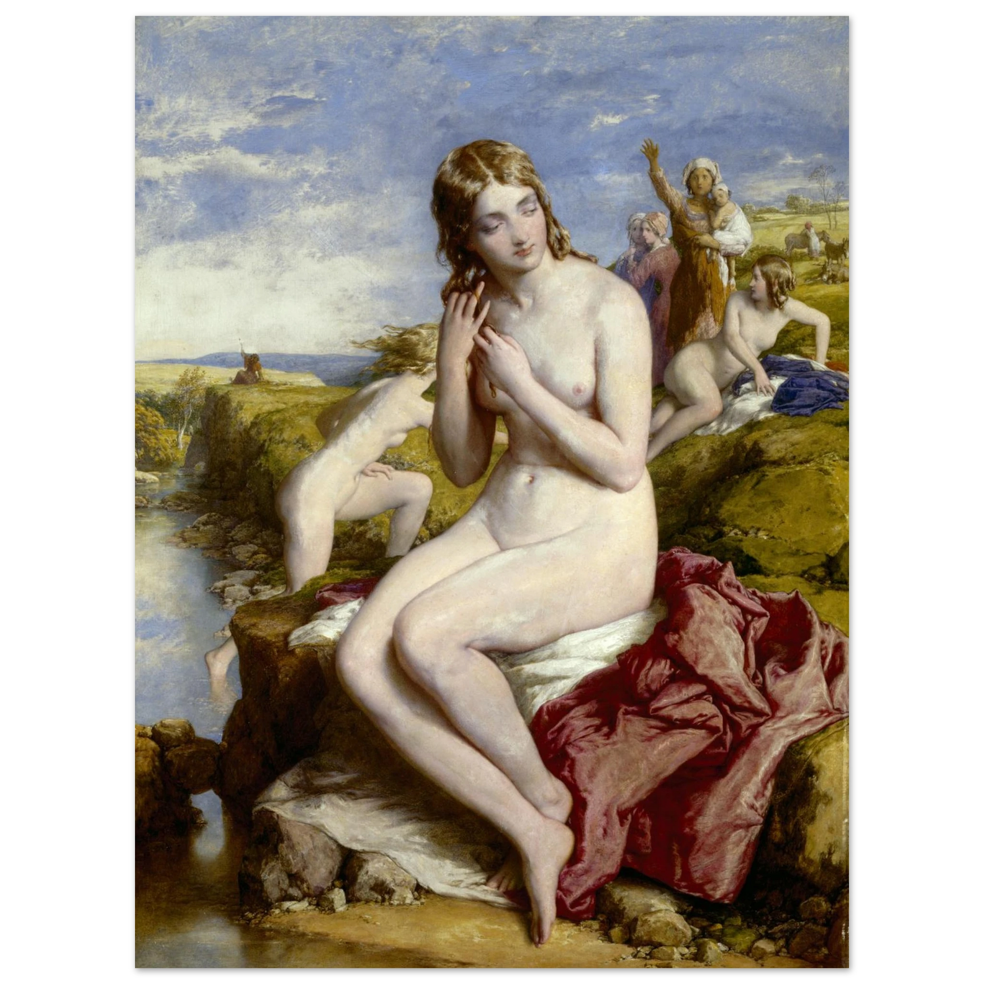 Bathers Surprised by Irish Artist William Mulready Art Print – view 7 | Buy Irish Art