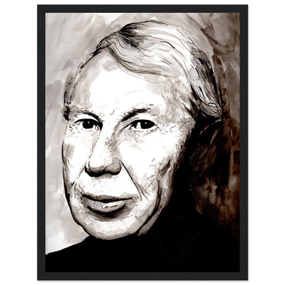 Louis le Brocquy Portrait Art Print by Ó Maoláin – Irish wall art print | Buy Irish Art