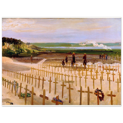 The Cemetery, Étaples (1919) by Sir John Lavery, unframed art print, 30x40 cm