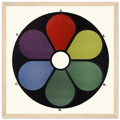 Darkened Shades of the Primaries and Their Complementaries" - Framed Art Print by James Ward – Irish wall art print | Buy Irish Art