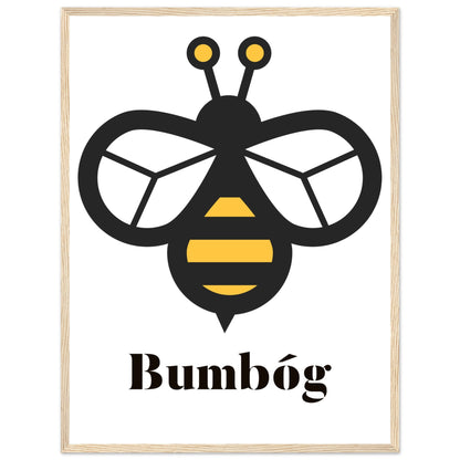 Bumbóg - Bumblebee Framed Art Print – detail view | Buy Irish Art