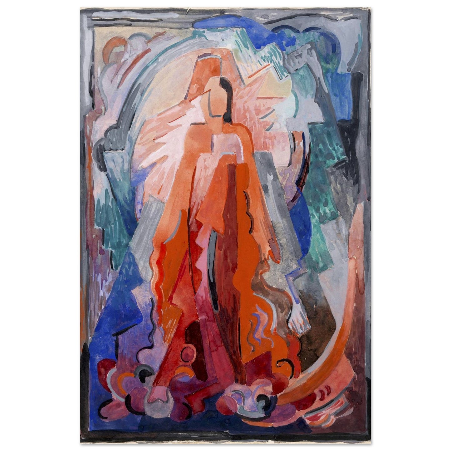 I Have Trodden the Winepress Alone – Irish Art Print by Mainie Jellett – view 24 | Buy Irish Art