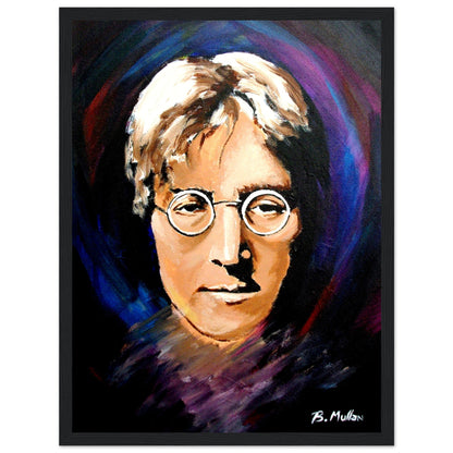 John Lennon Portrait Framed Wall Art Print by Irish Artist – Irish wall art print | Buy Irish Art