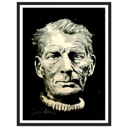 Samuel Beckett Writer Framed Art Print by Irish Artist – view 6 | Buy Irish Art