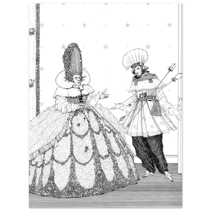The Sleeping Beauty - The Fairy Tales of Charles Perrault  by Irish Artist Harry Clarke Art Print – Irish wall art print | Buy Irish Art