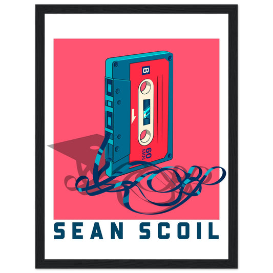 Sean Scoil - Old School  Framed Wall Art Print – framed print close-up | Buy Irish Art
