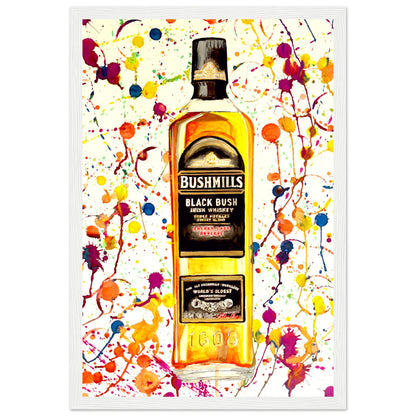 Bushmills Irish Whiskey Framed Art Print – size comparison view | Buy Irish Art